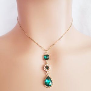 Emerald Gold Necklace